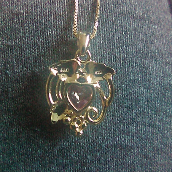NWT, PRICE FIRM/18KT GOLD OVER S.S HEART NECKLACE - Picture 8 of 15